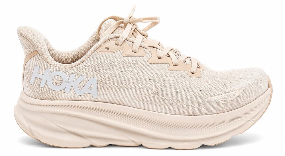 HOKA One Women’s Size 10 Clifton 9 Beige Cream Running Shoes Neutral Athletic